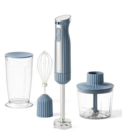 Set Sous Chef: frullatore a immersione con accessori, tostapane e bilancia da cucina